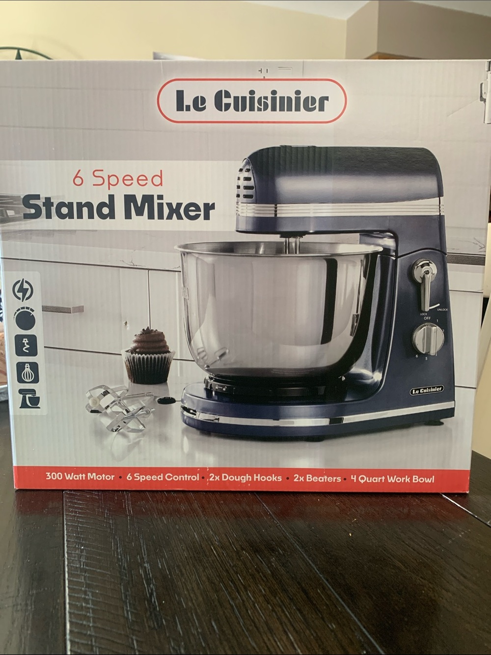 NEVER USED! 6-Speed Stand Mixer in Navy Blue